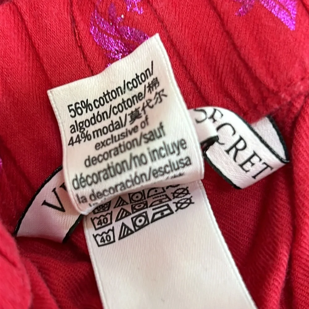 Small Victoria’s Secret Pajama shorts red pink